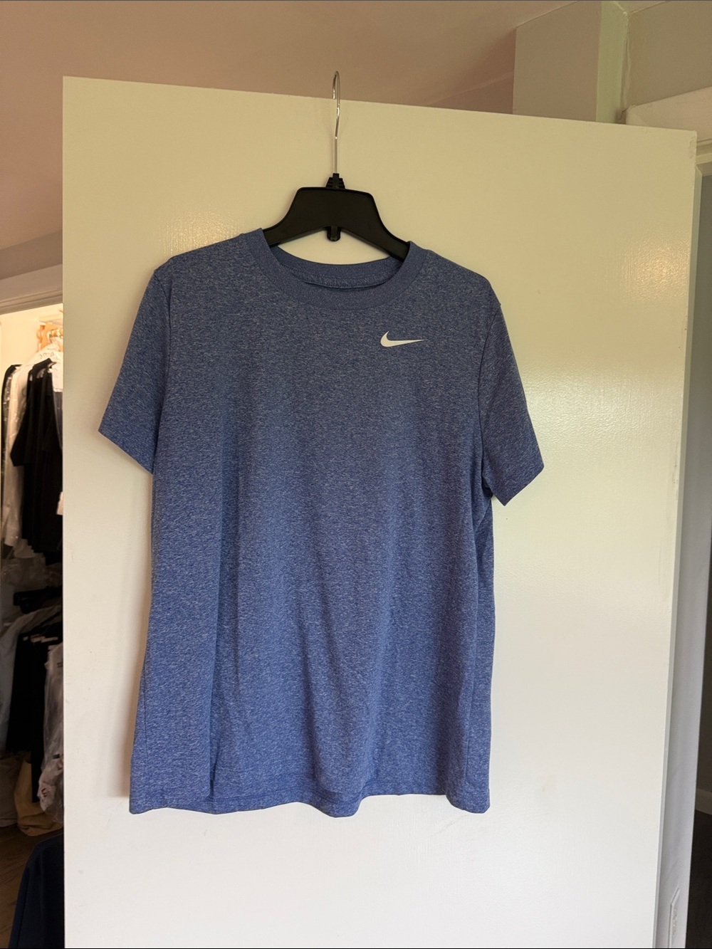 Nike Women’s Blue DRI- FIT  Athletic Short Sleeve Tee